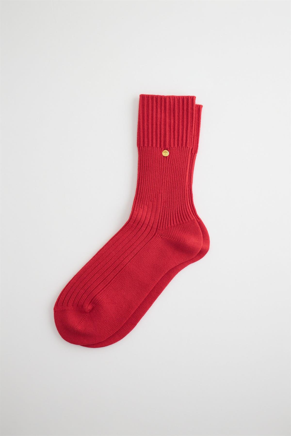22401U4005 PREMIUM TRİKO ZIMBALI UNISEX SOKET ÇORAP Kırmızı