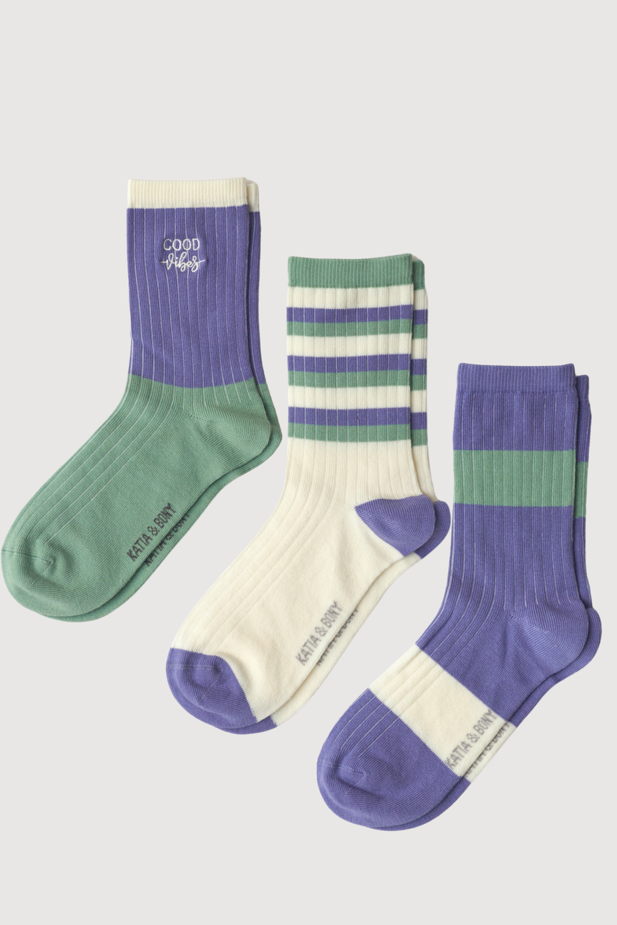 Womens Embroidered 3-Pack Sock Socks