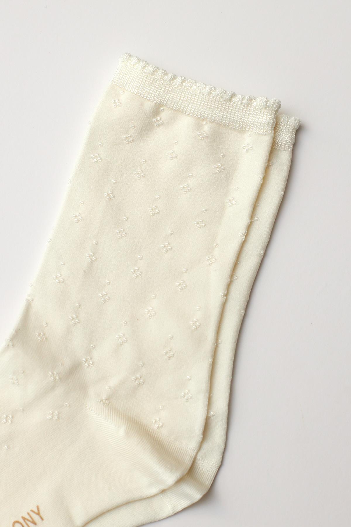 Womens Viscose Sock Socks Ecru