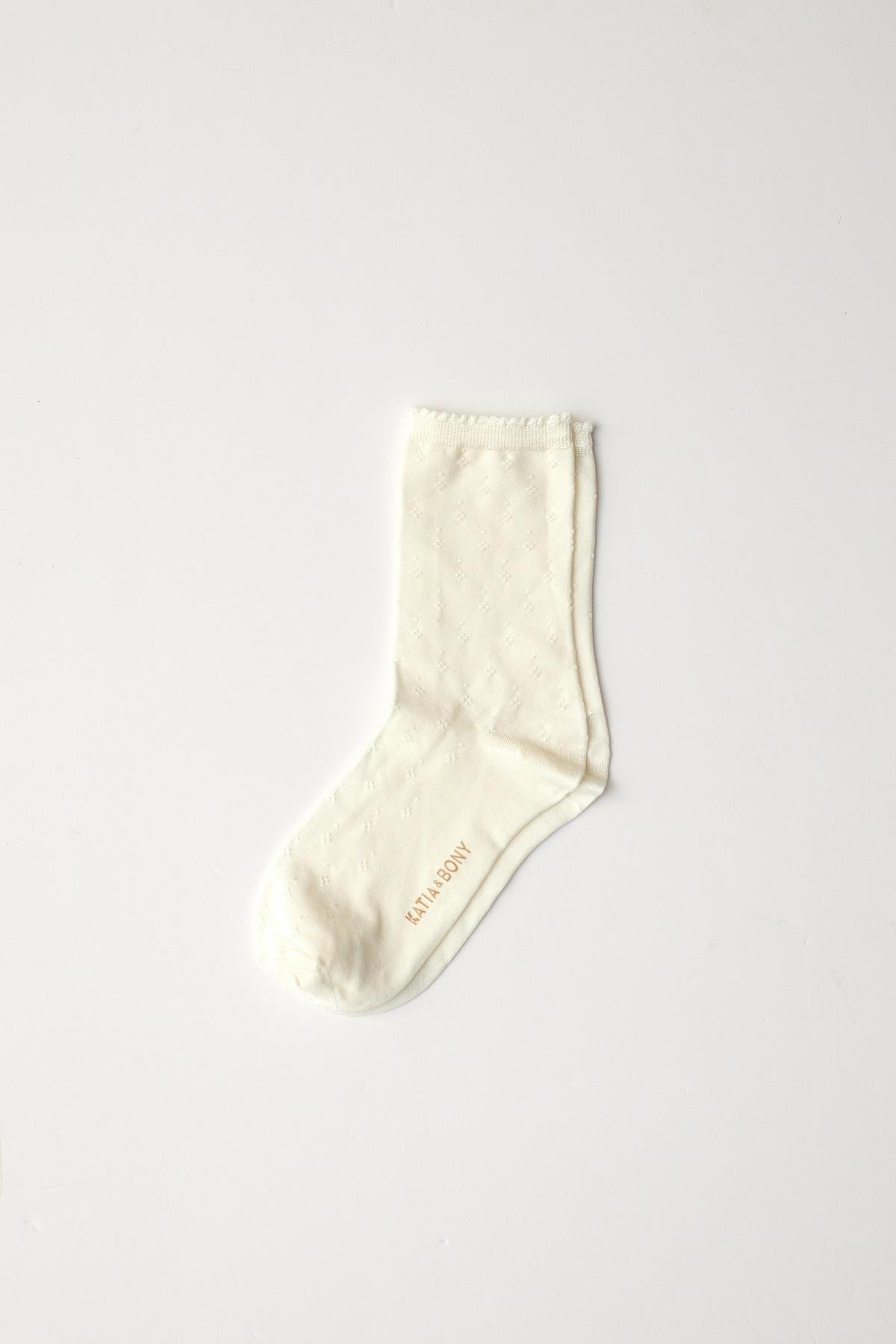 Womens Viscose Sock Socks Ecru