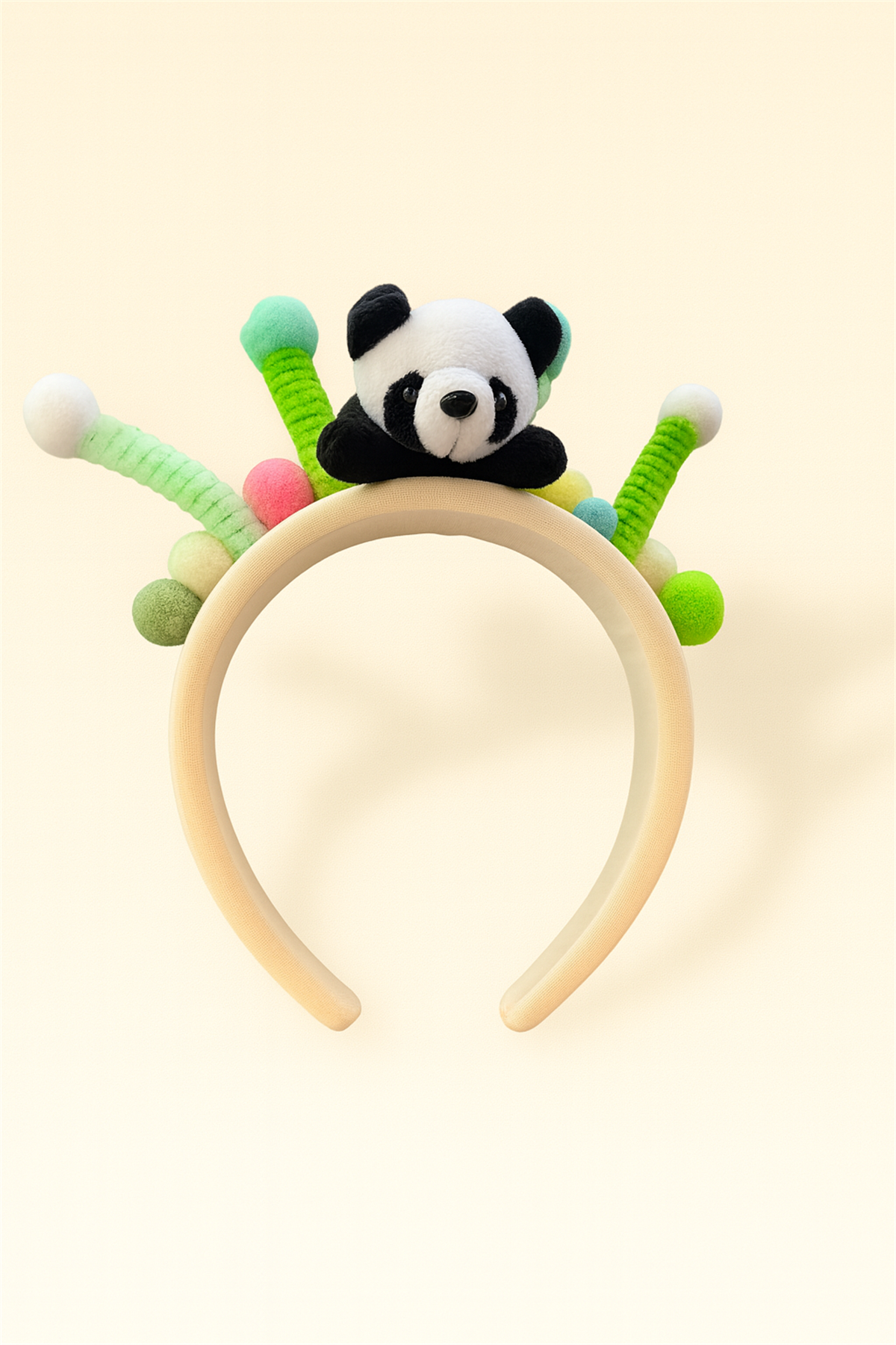 Çocuk Panda Boncuk Aksesuarlı Taç