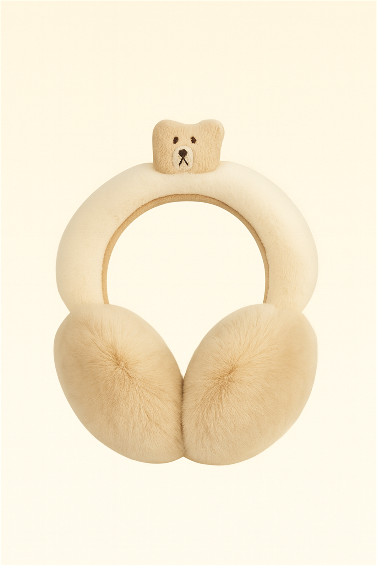 Çocuk Ayıcık Aksesuarlı Peluş Kulaklık