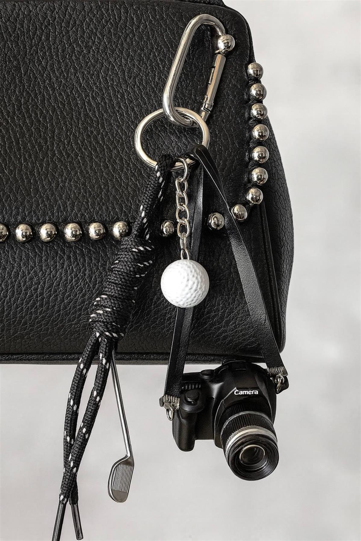 Fotoğraf Makinesi ve Golf Charm Anahtarlık