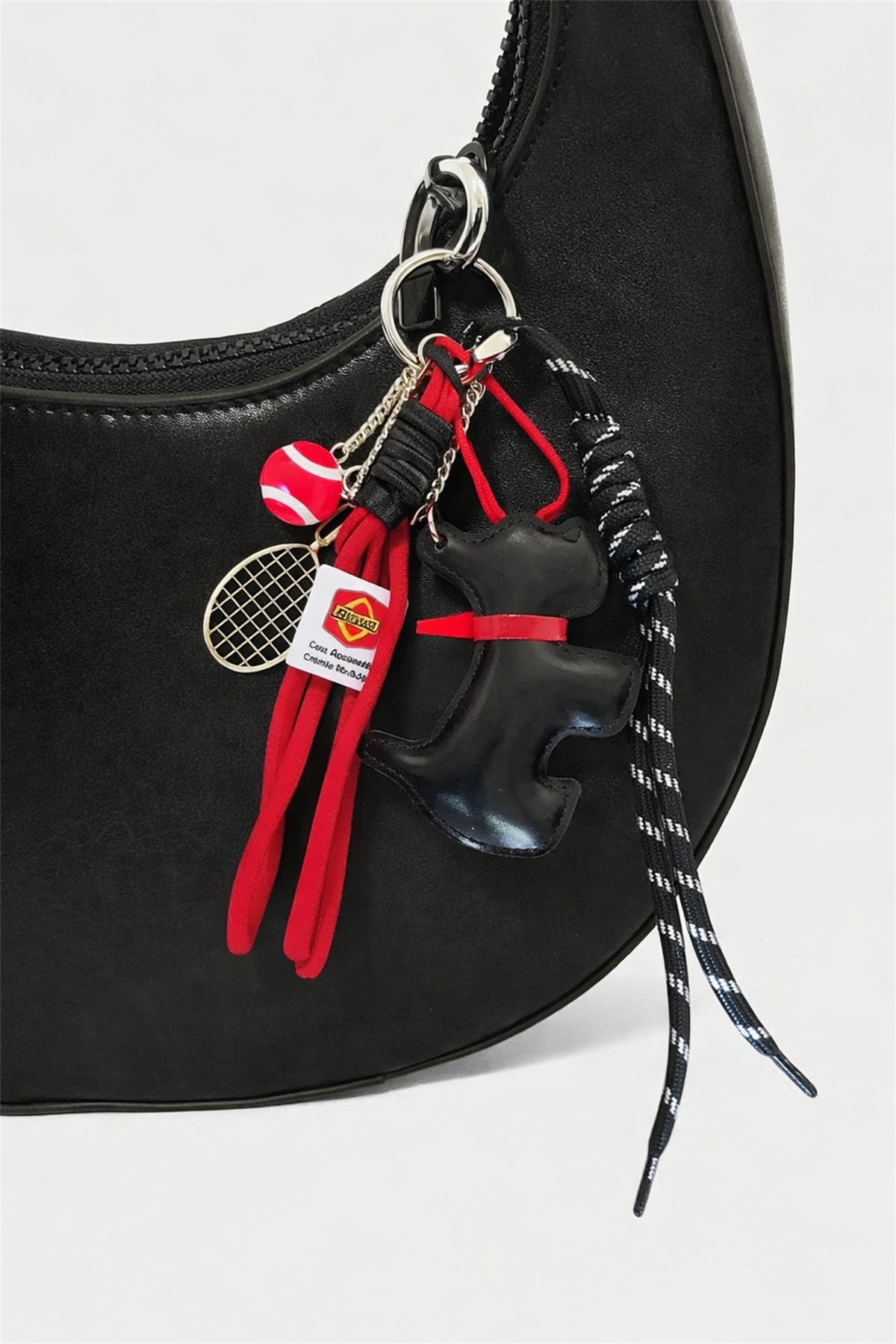 Tenis ve Köpek Charm Anahtarlık