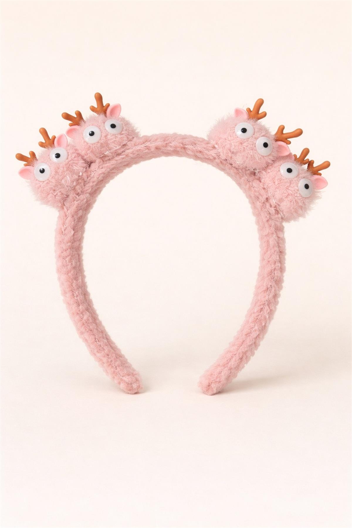 Pink Crown With Cute Deer Accessory