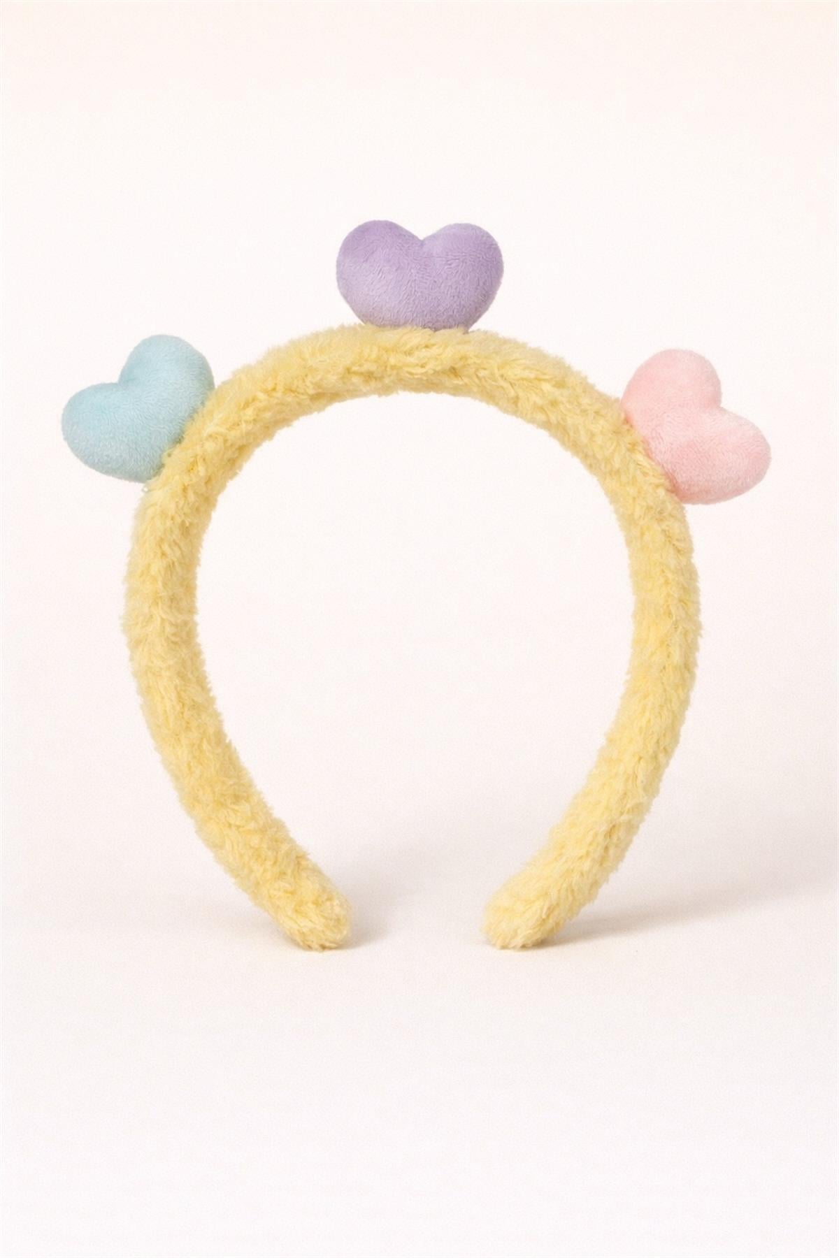 Crown Yellow With Colorful Heart Accessory