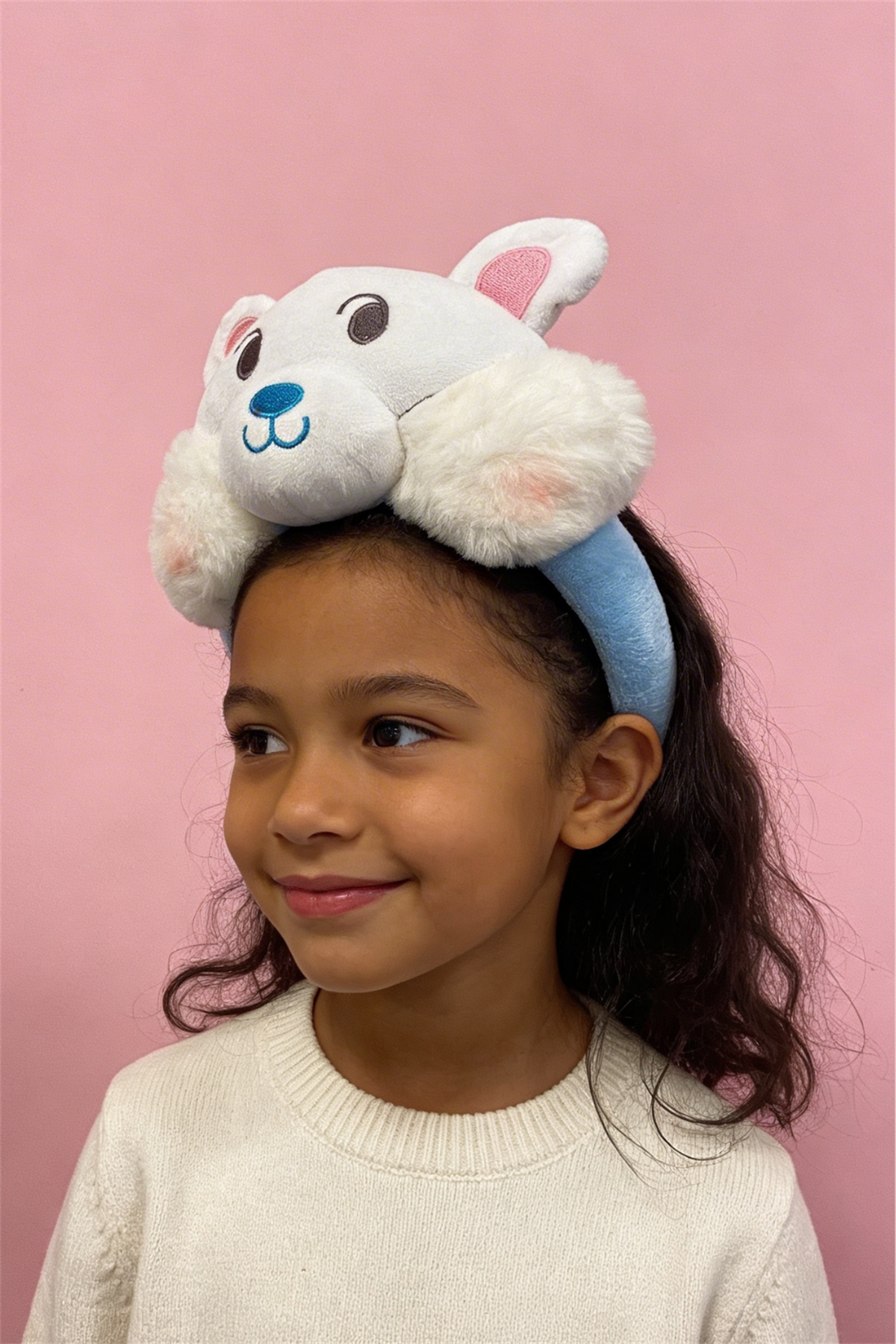 Tavşan Kulaklı Mavi Çocuk Taç