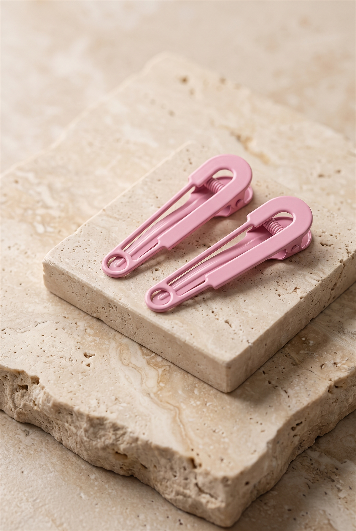 22505G2381 ÇENGEL DESENLİ TOKA-20688 Pembe