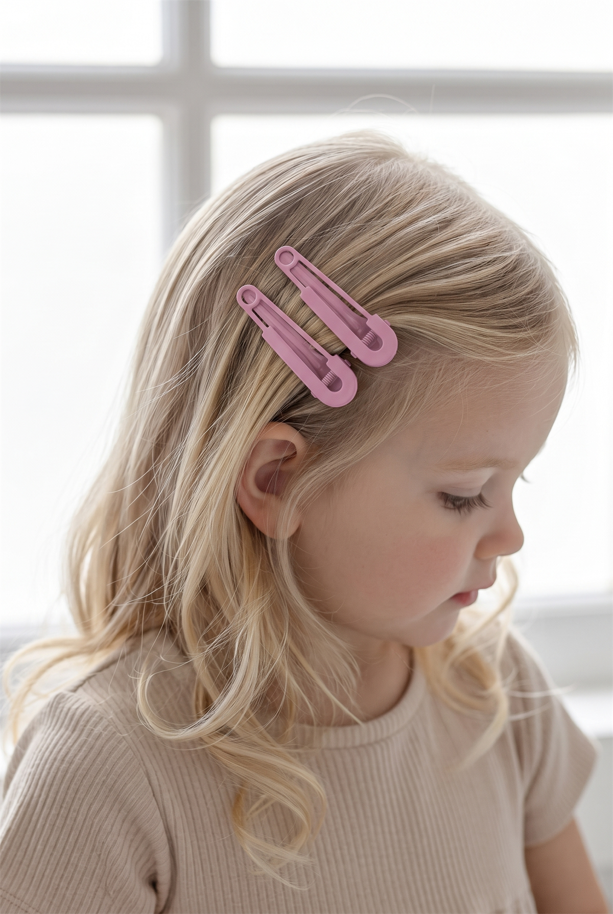 22505G2381 ÇENGEL DESENLİ TOKA-20688 Pembe