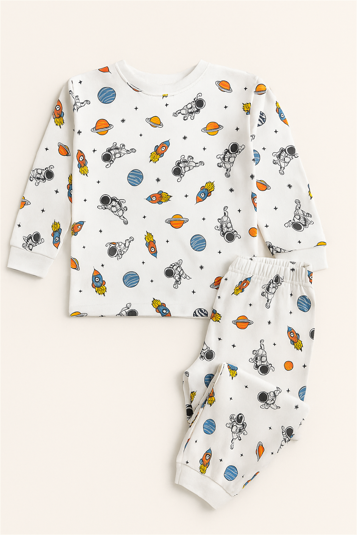 22512G2006 SPACE ÇOCUK PİJAMA TAKIM Desenli