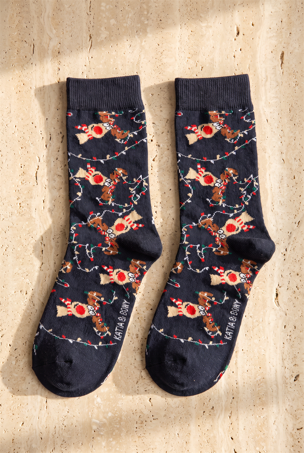 Deer Boxed New Year Unısex Socks Multıcolored