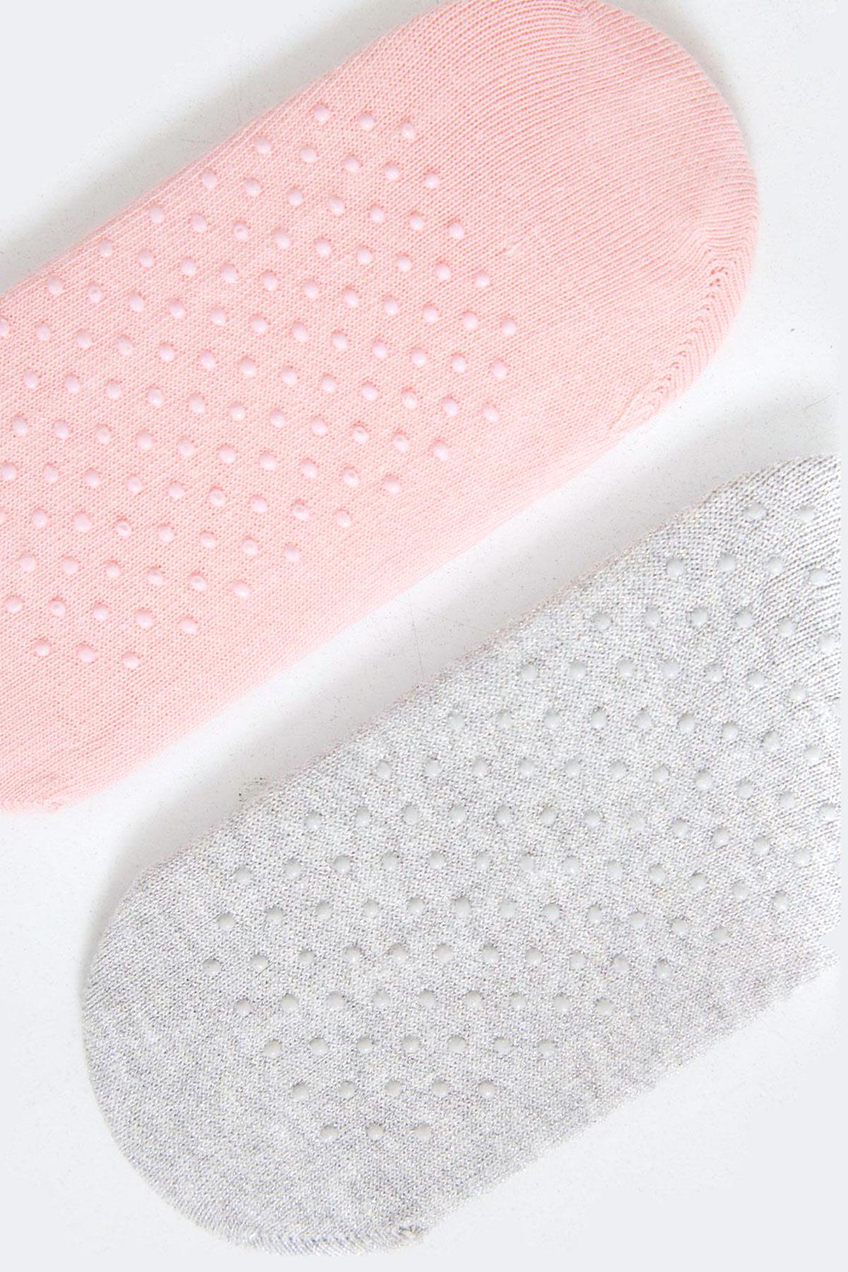 2-Piece Pack Asta Yoga Pilates Childrens Invisible Socks