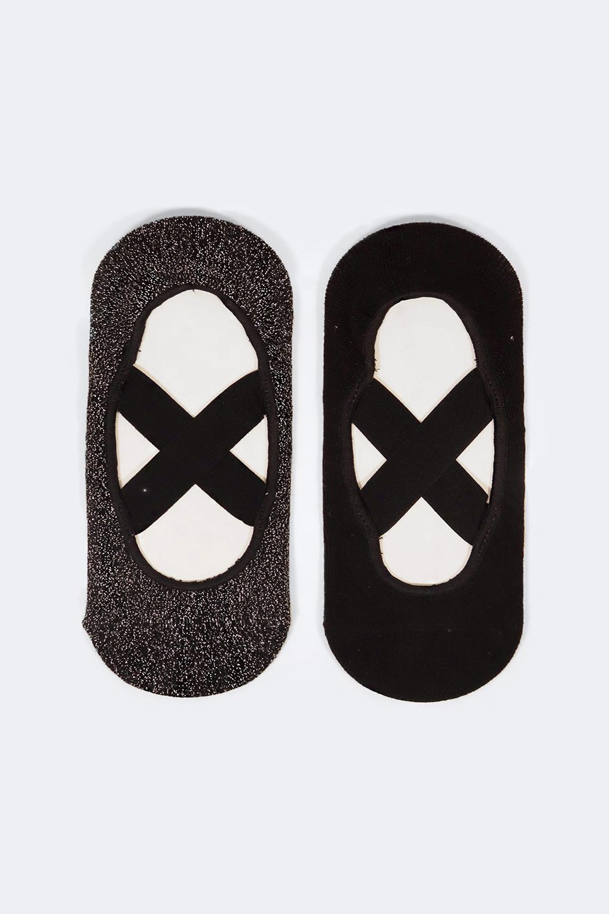 2-Pack Asta Yoga Pilates Invisible Socks for Kids