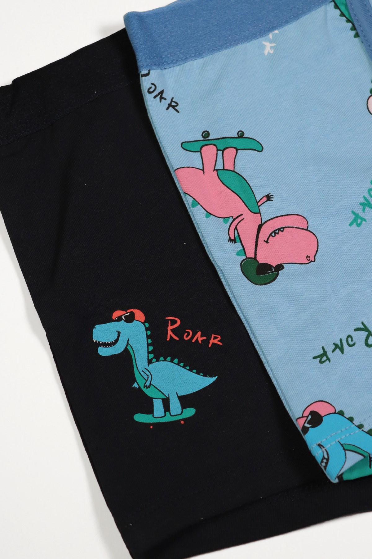 2li Paket Dino Erkek Çocuk Boxer Lacivert/MAVİ