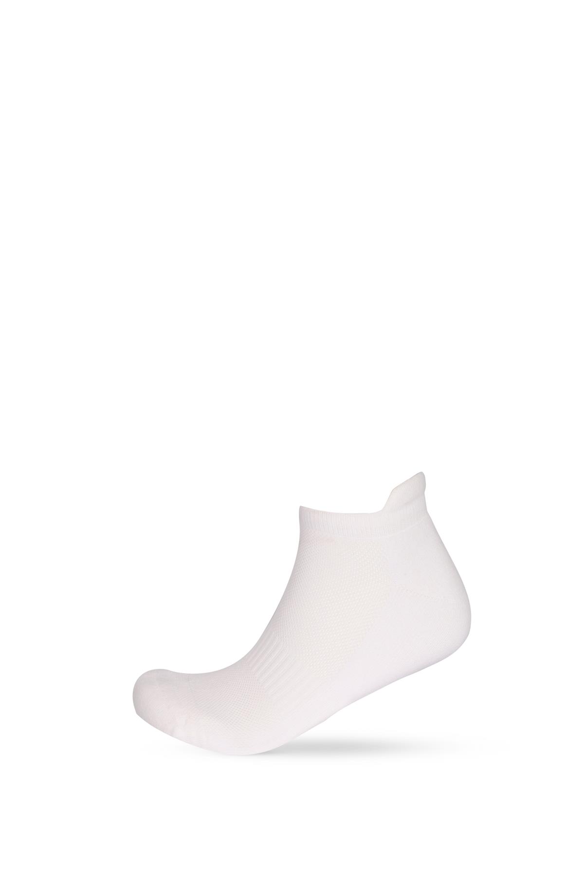 2li Paket Erkek Golf Patik Çorap Beyaz/Beyaz