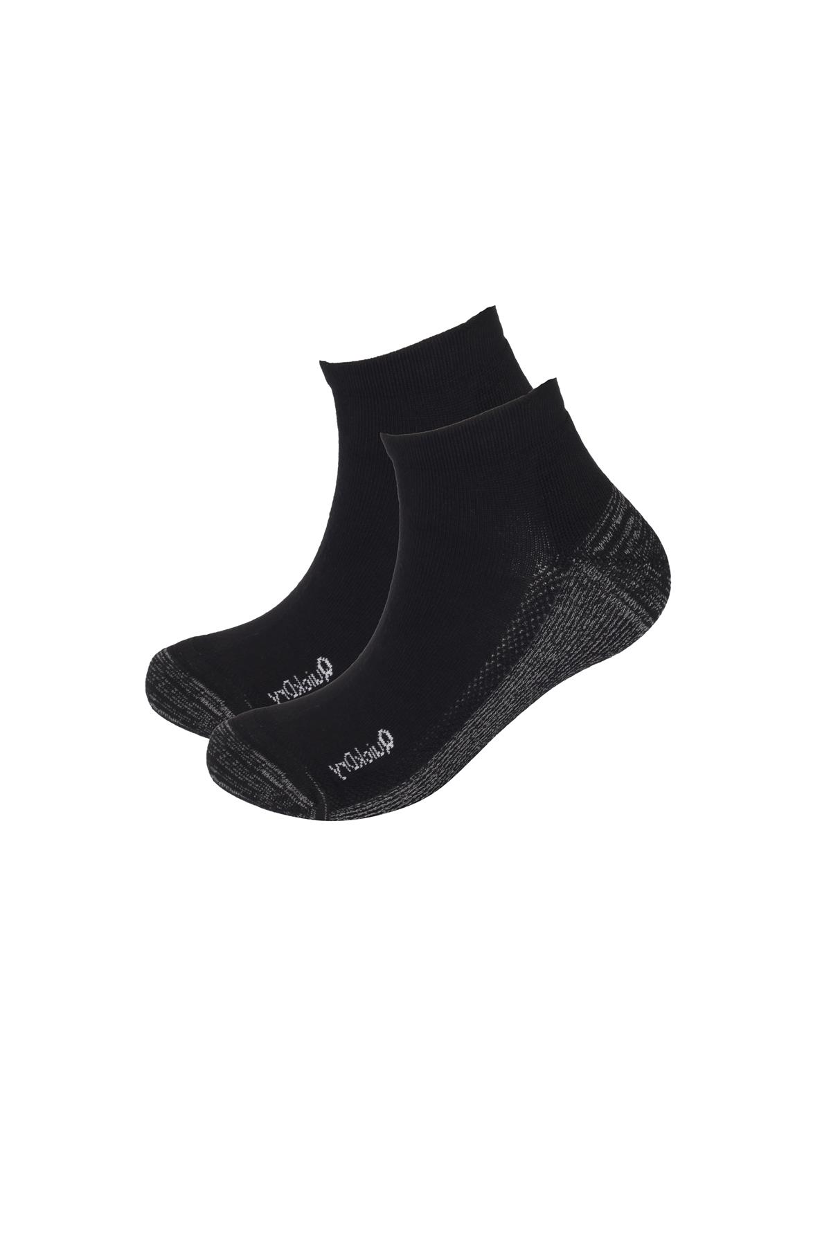 2li Paket Erkek Golf Patik Çorap Siyah/Siyah