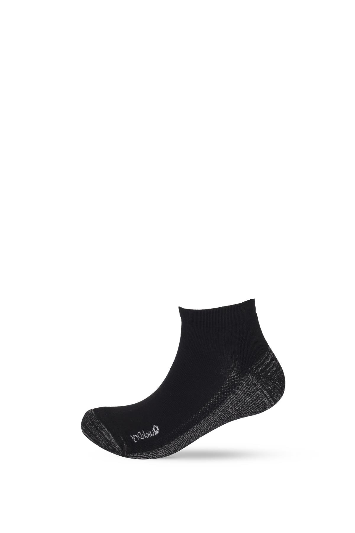 2li Paket Erkek Golf Patik Çorap Siyah/Siyah