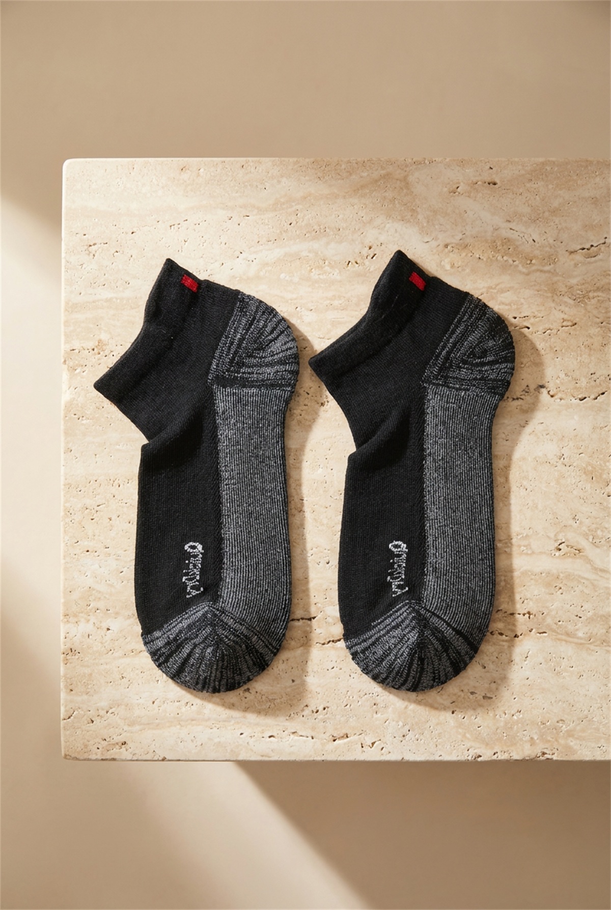 2li Paket Erkek Golf Patik Çorap Siyah/Siyah