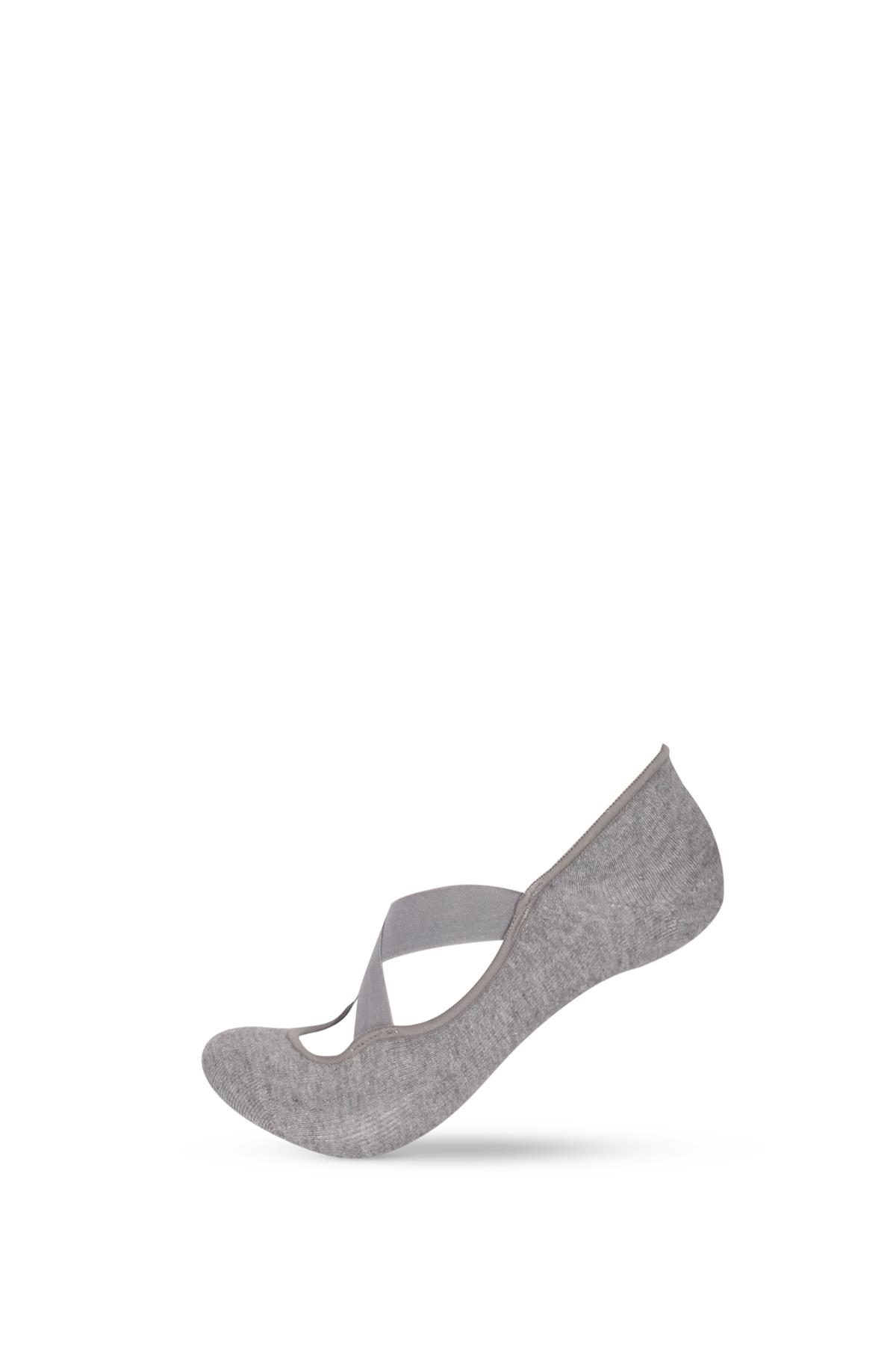 Womens 2-Piece Asta Yoga/Pilates Socks Gray / Black