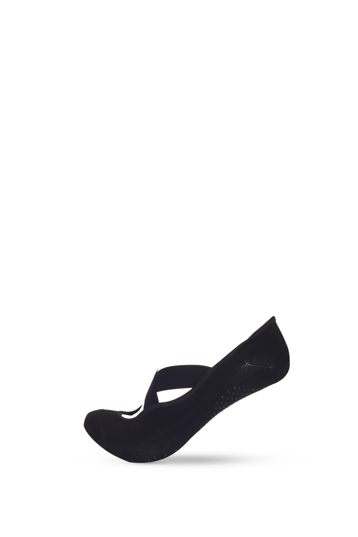 Womens 2-Piece Asta Yoga/Pilates Socks Gray / Black