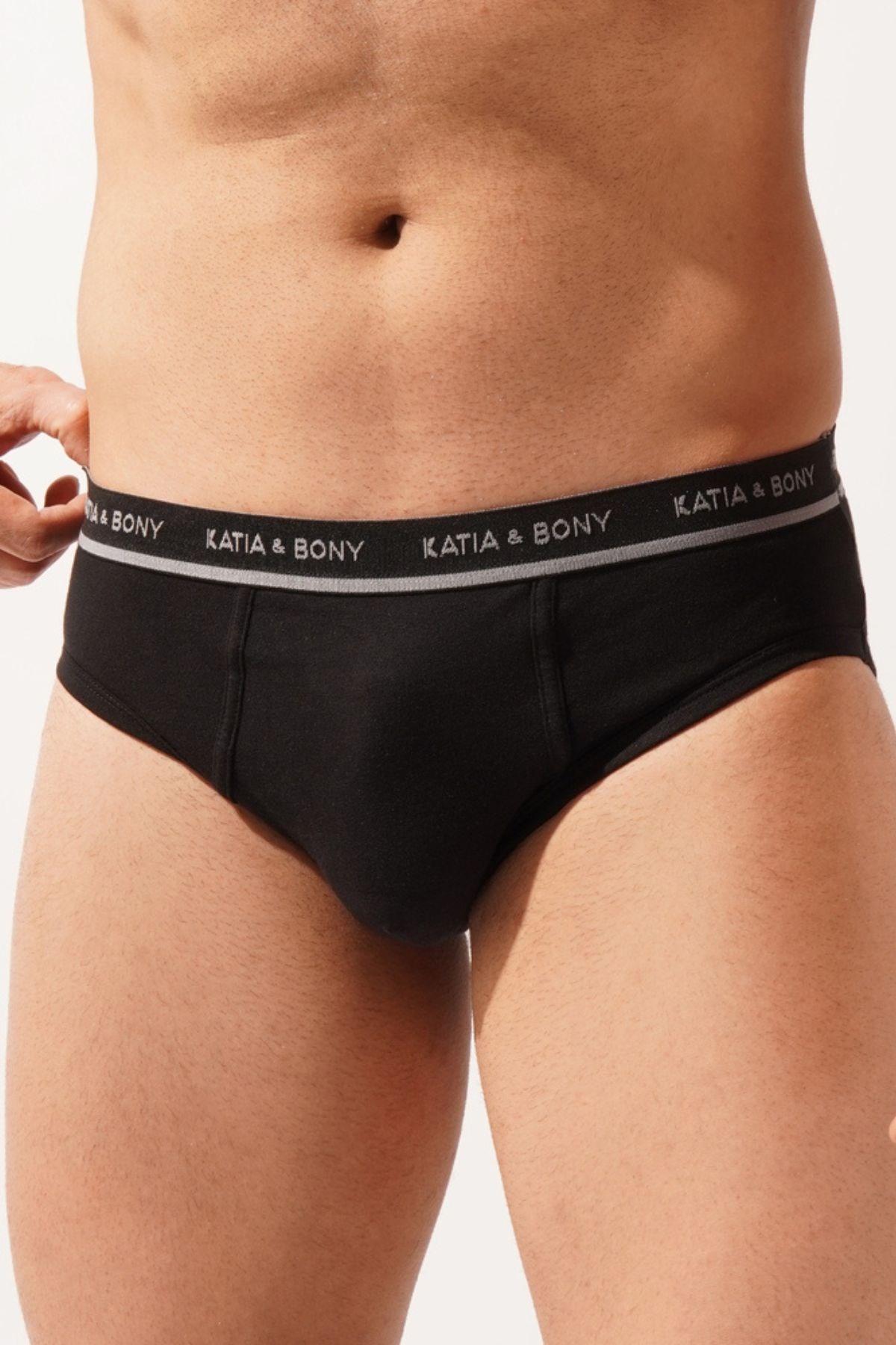 2-Pack Modal Mens Slip Black/Black