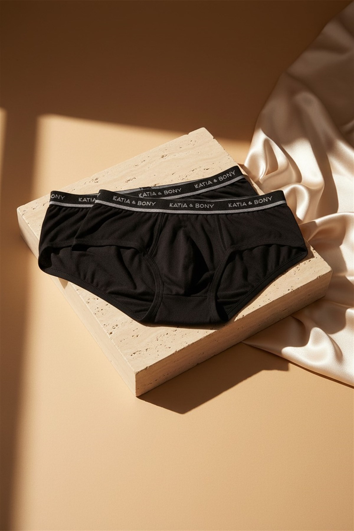 2li Paket Modal Erkek Slip Siyah/Siyah