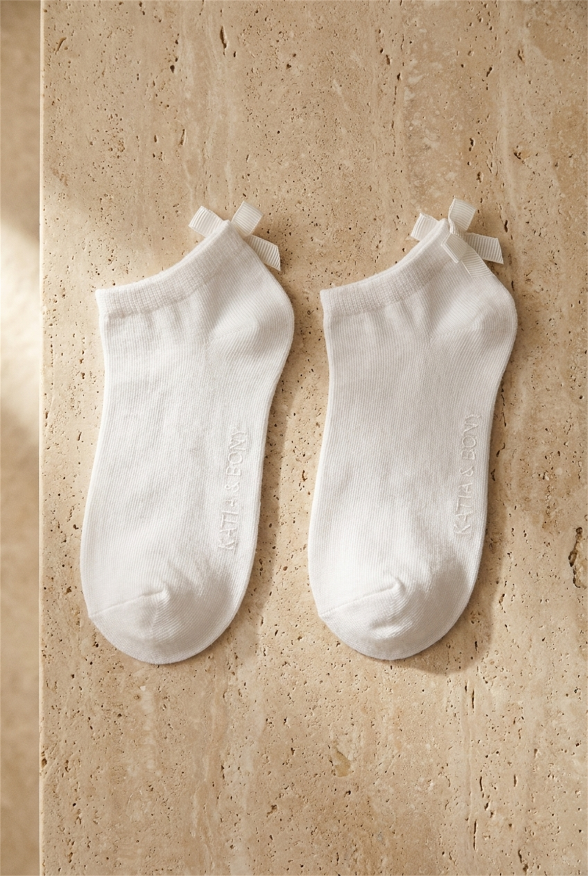 3 lü Paket Soft Bambu Kız Çocuk Step Çorap Beyaz/Beyaz/Beyaz