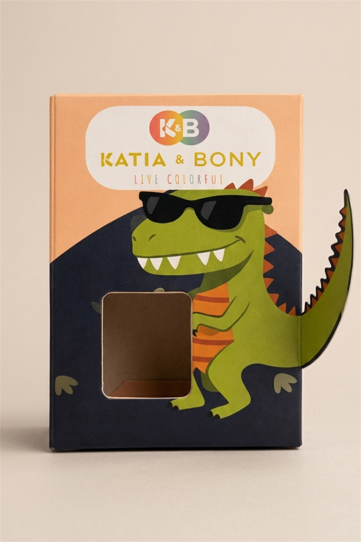 3D Dinozor Desenli Çocuk Hediye Kutusu