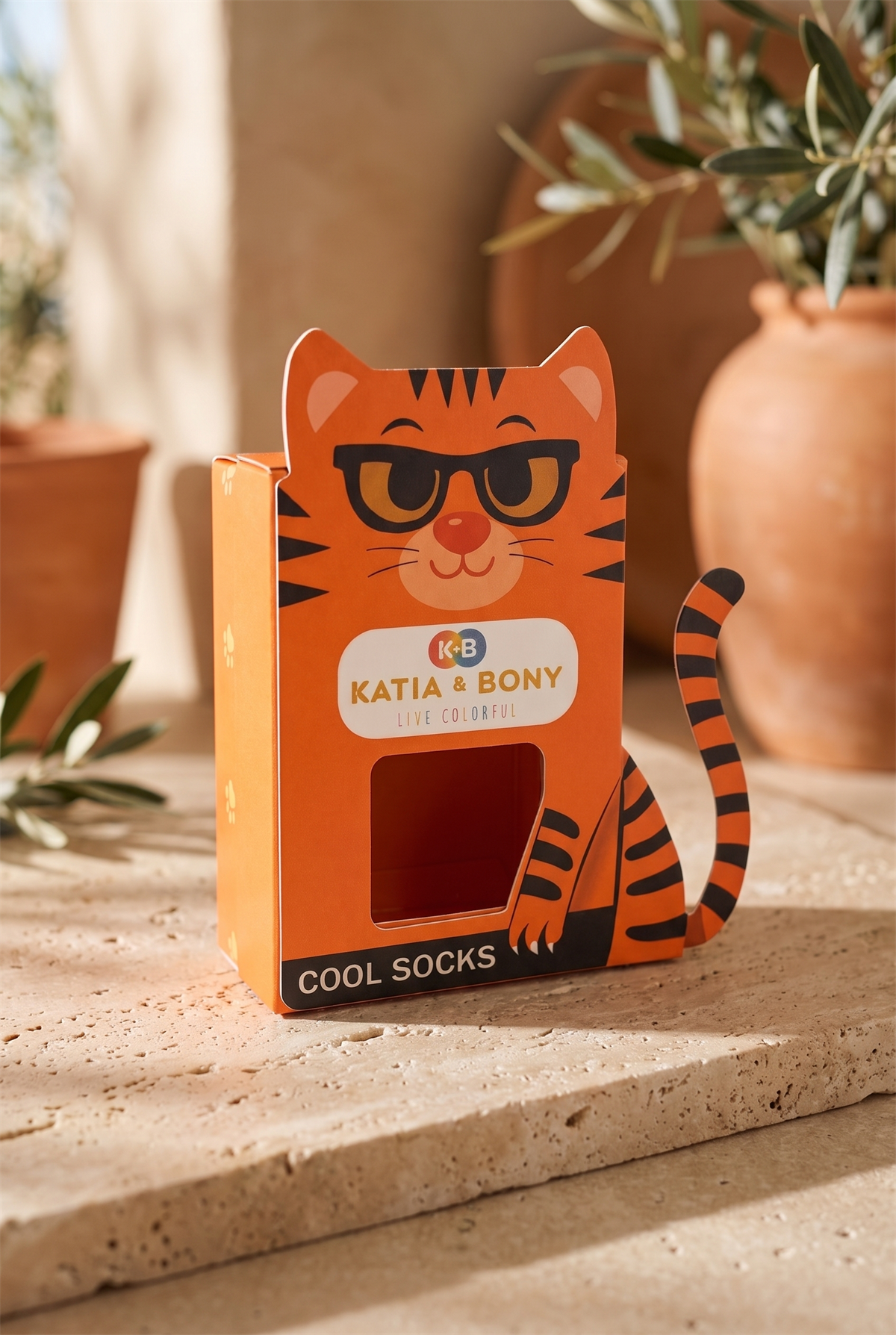 3D Kedi Desenli Çocuk Hediye Kutusu