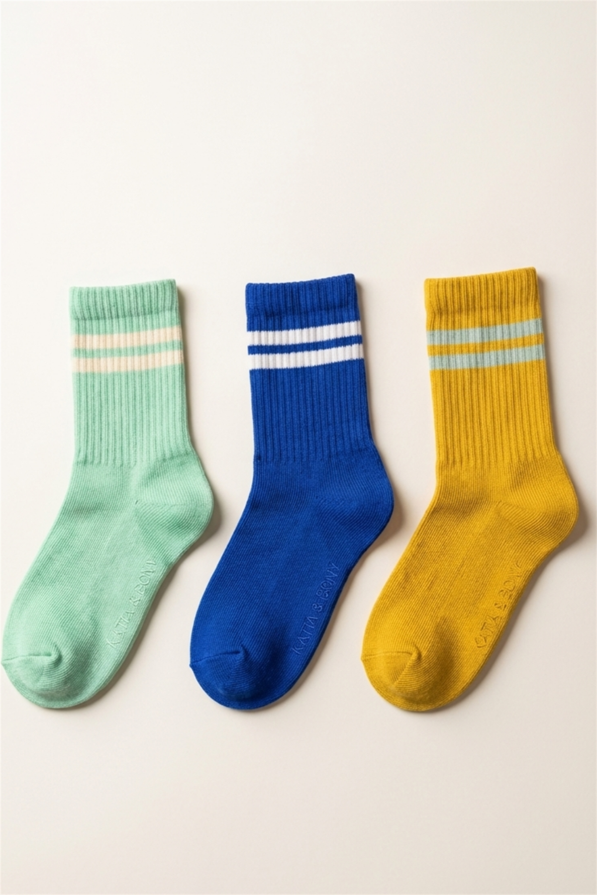 3lü Paket Erkek Çocuk Şeritli Soket Çorap