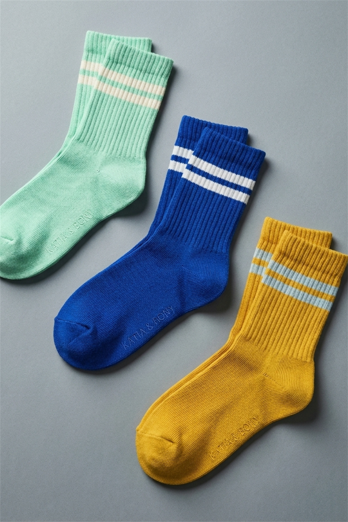 3lü Paket Erkek Çocuk Şeritli Soket Çorap
