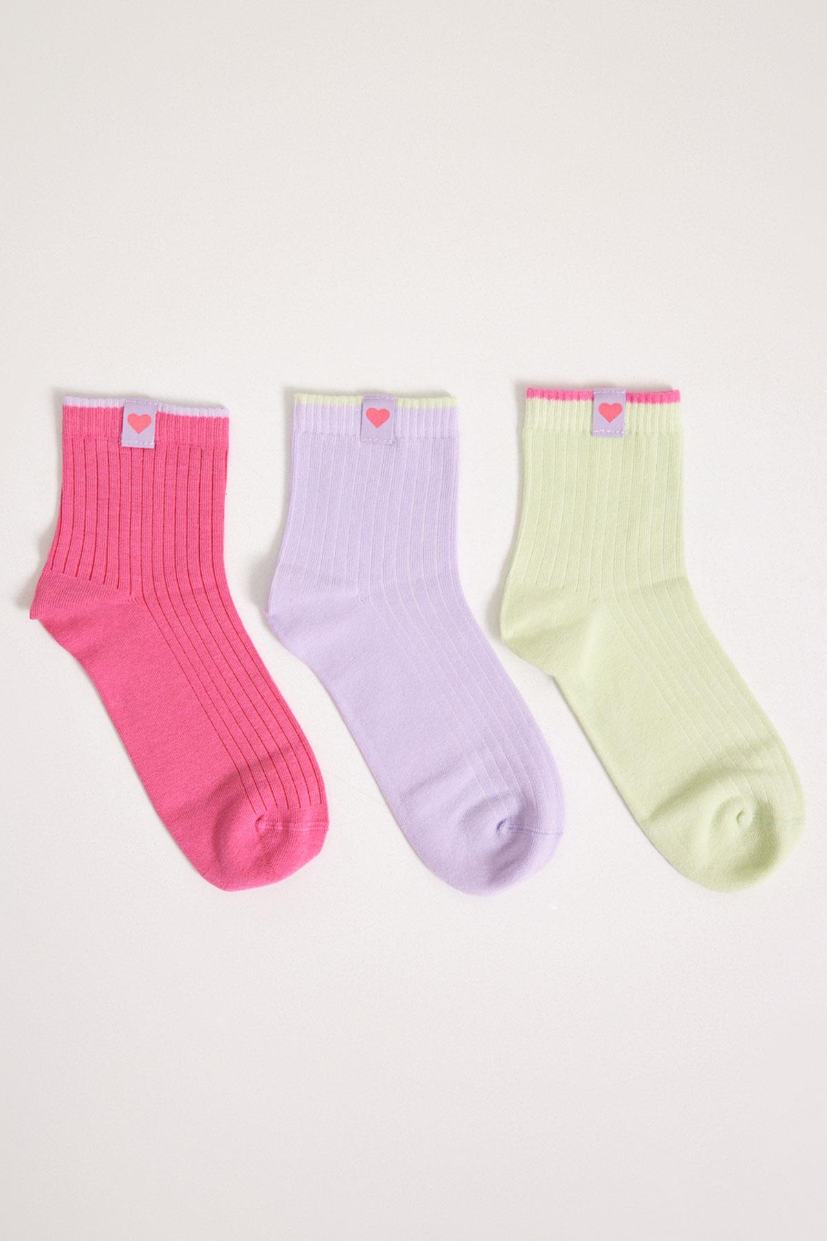 3lü Paket Fairytale Kadın Soket Çorap