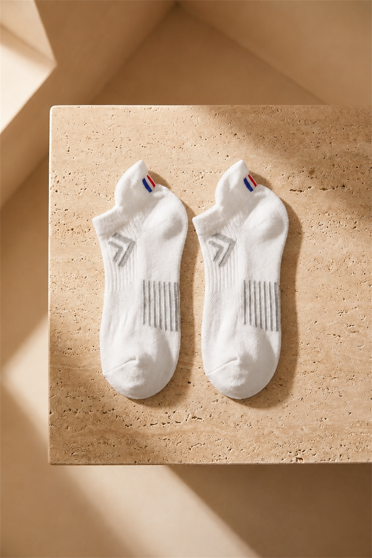 3lü Paket Golf Unisex Step Çorap Beyaz/Beyaz/Beyaz