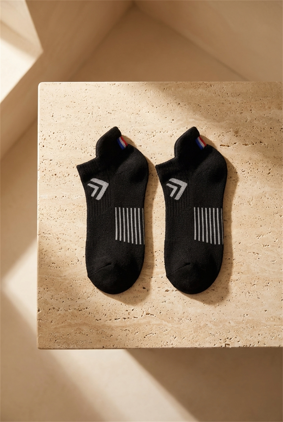 3lü Paket Golf Unisex Step Çorap Siyah/Beyaz/Lacivert