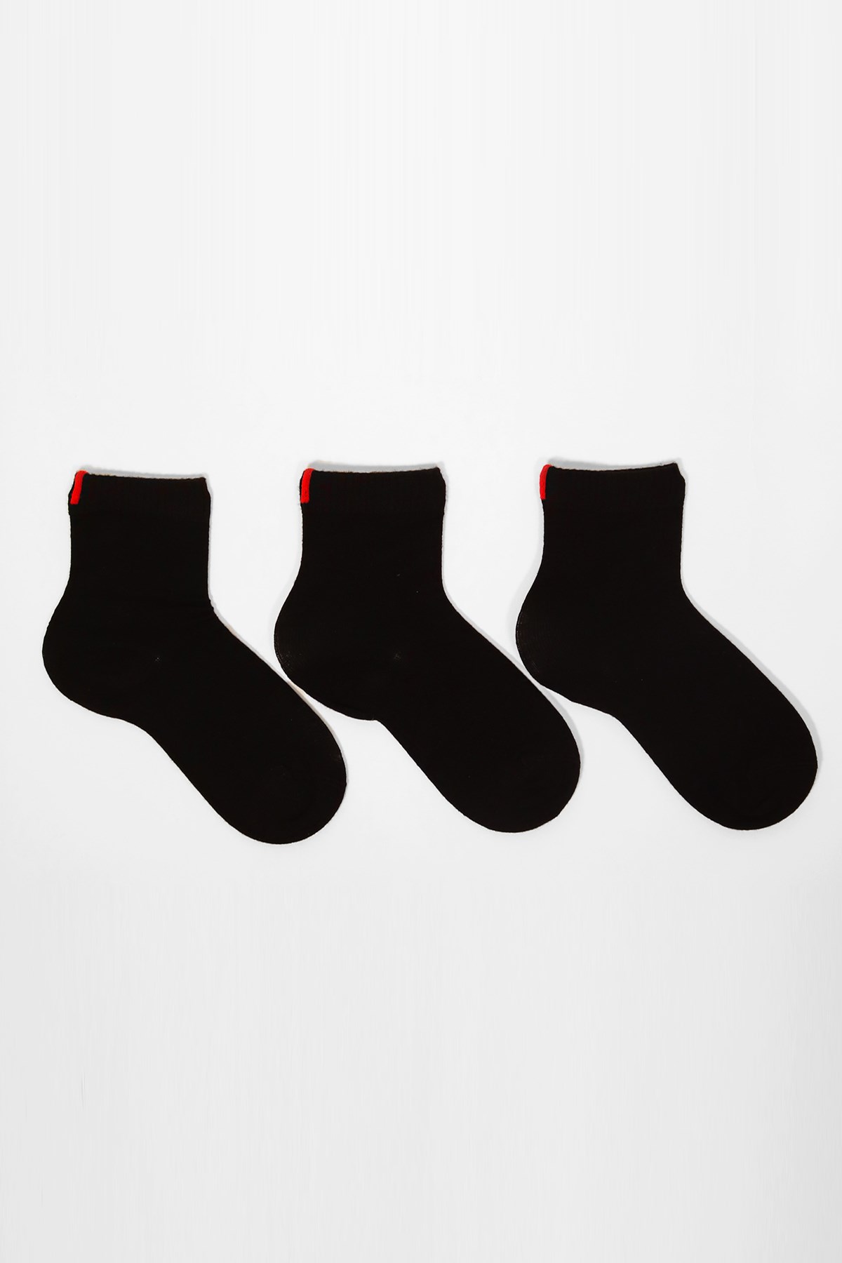 3'lü Paket Harold Bambu Çocuk Çorap Siyah/Siyah/Siyah