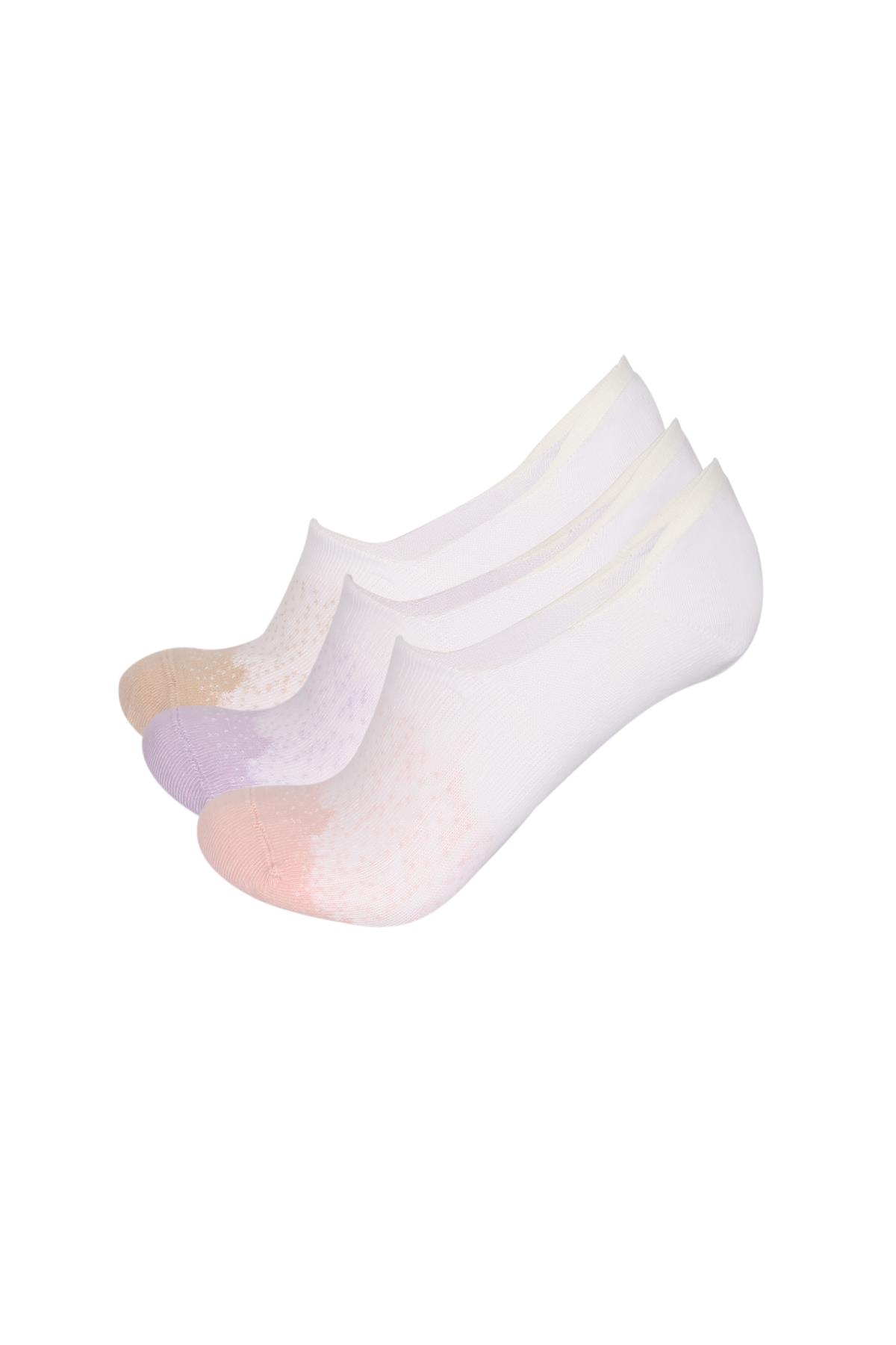 3-Pack Womens Color Dot Detail Ballet Socks