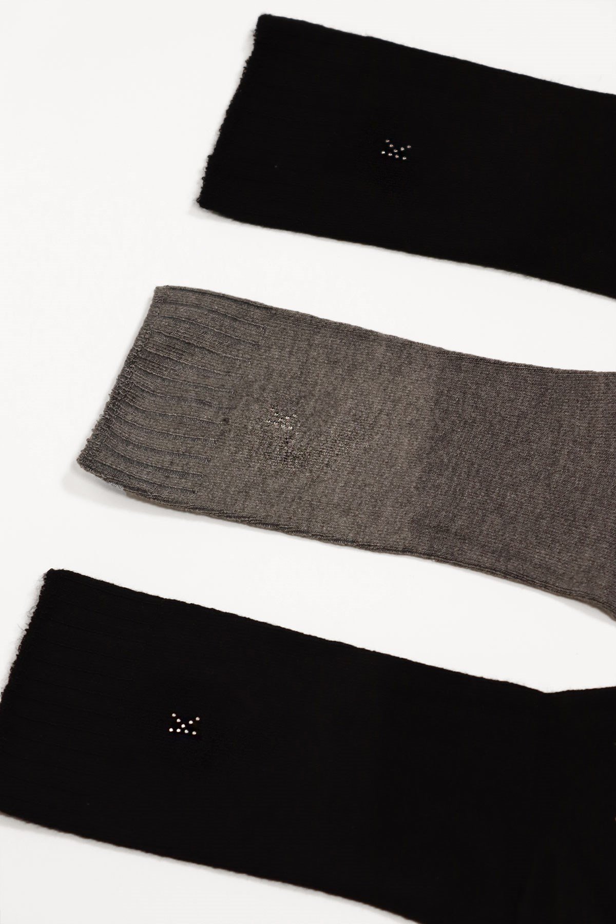 Womens 3-Pack Melissa Modal Socket Socks Black-Anthracite-Black