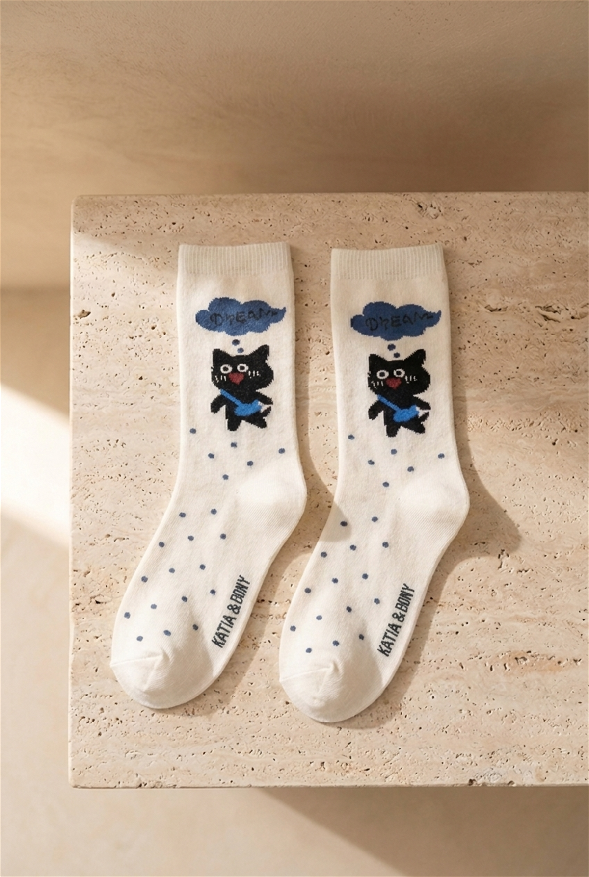 4lü Paket Kedi Desenli Kız Çocuk Soket Çorap