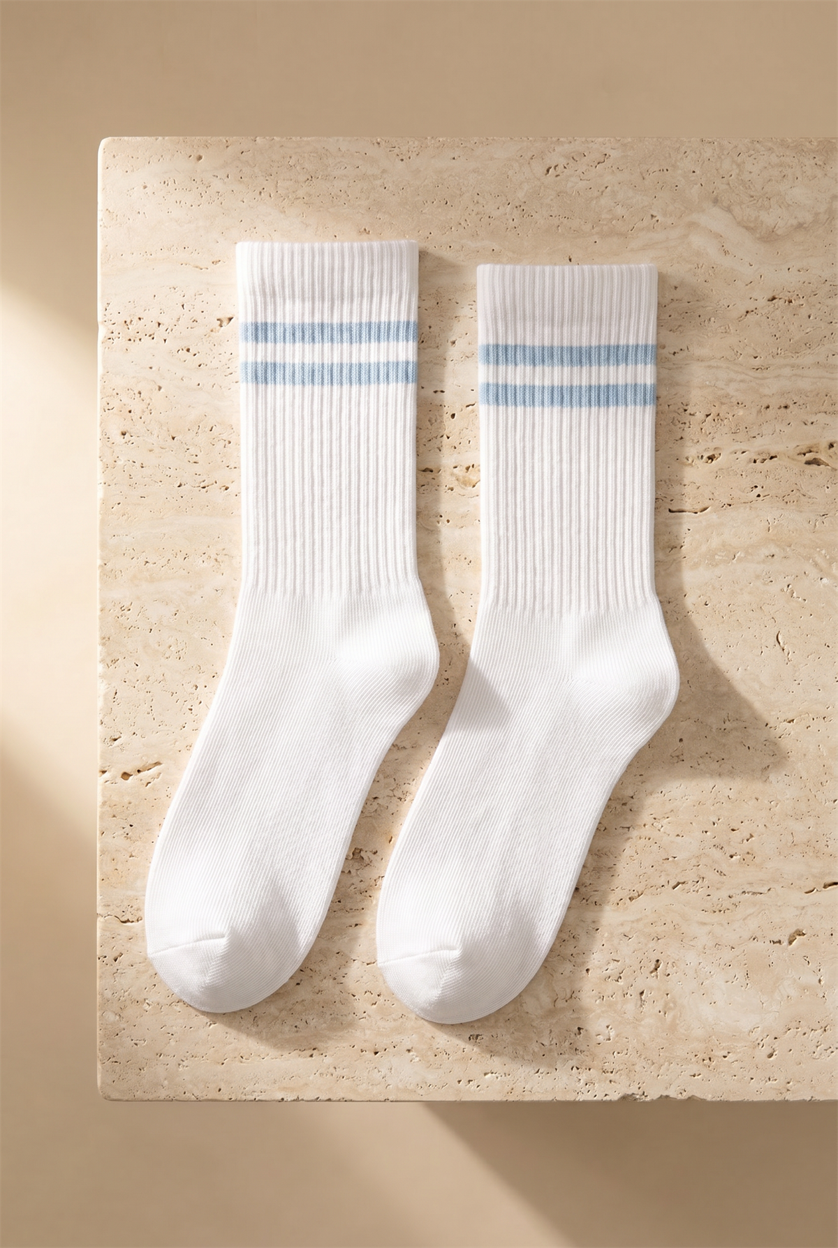4lü Paket Şeritli Soket Çorap Renkli