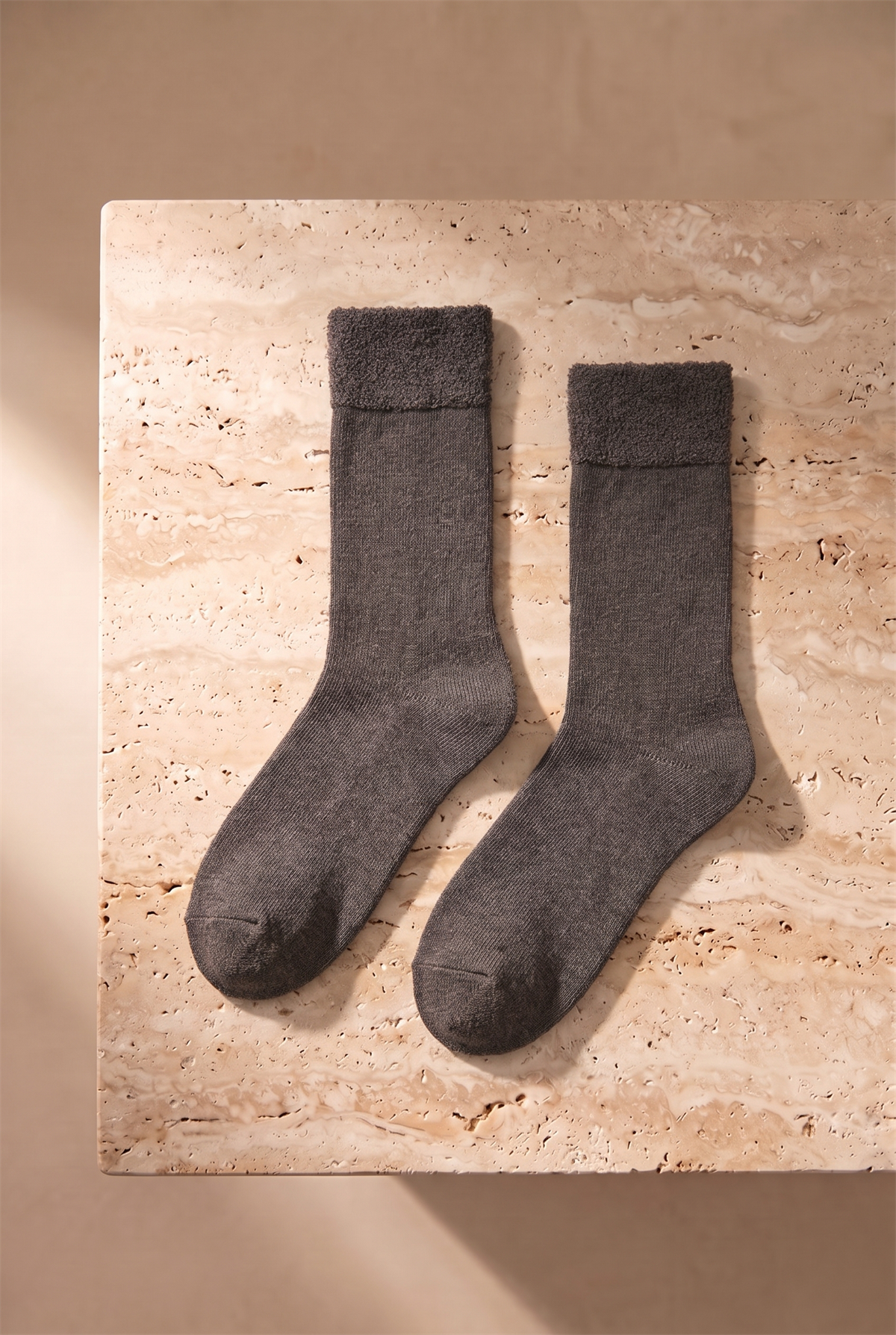 5 li Paket Kadın Soket Çorap Ekru