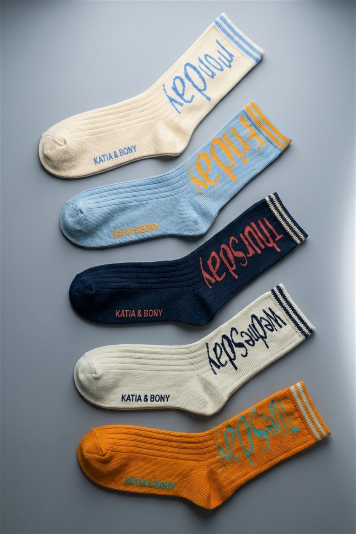 5 li Paket Weekdays Çocuk Soket Çorap Desenli