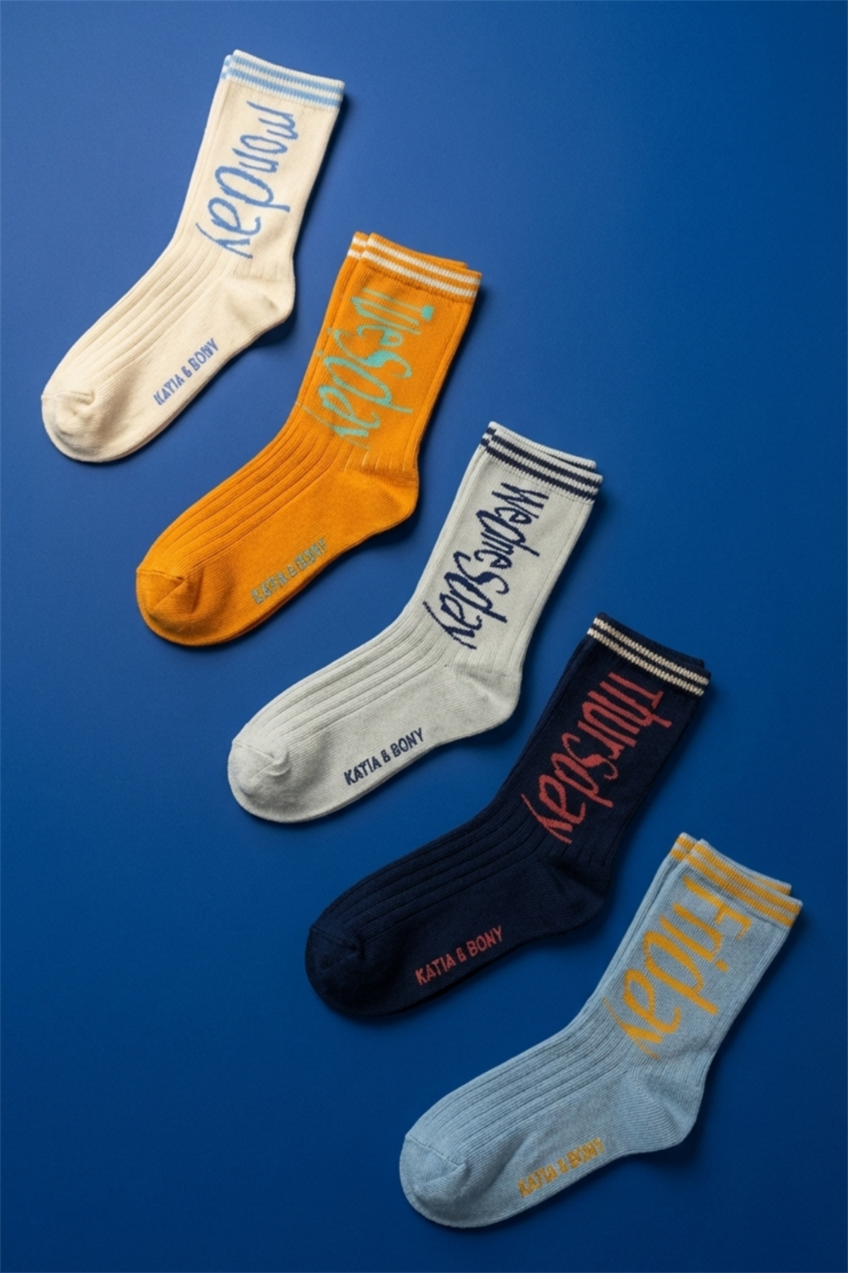 5 li Paket Weekdays Çocuk Soket Çorap Desenli