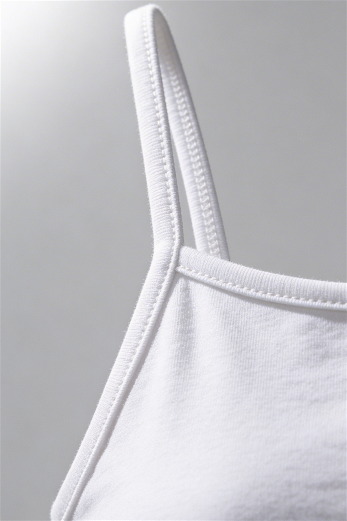 Pack Of 5 Basic Thin Strap White Girls Undershirt