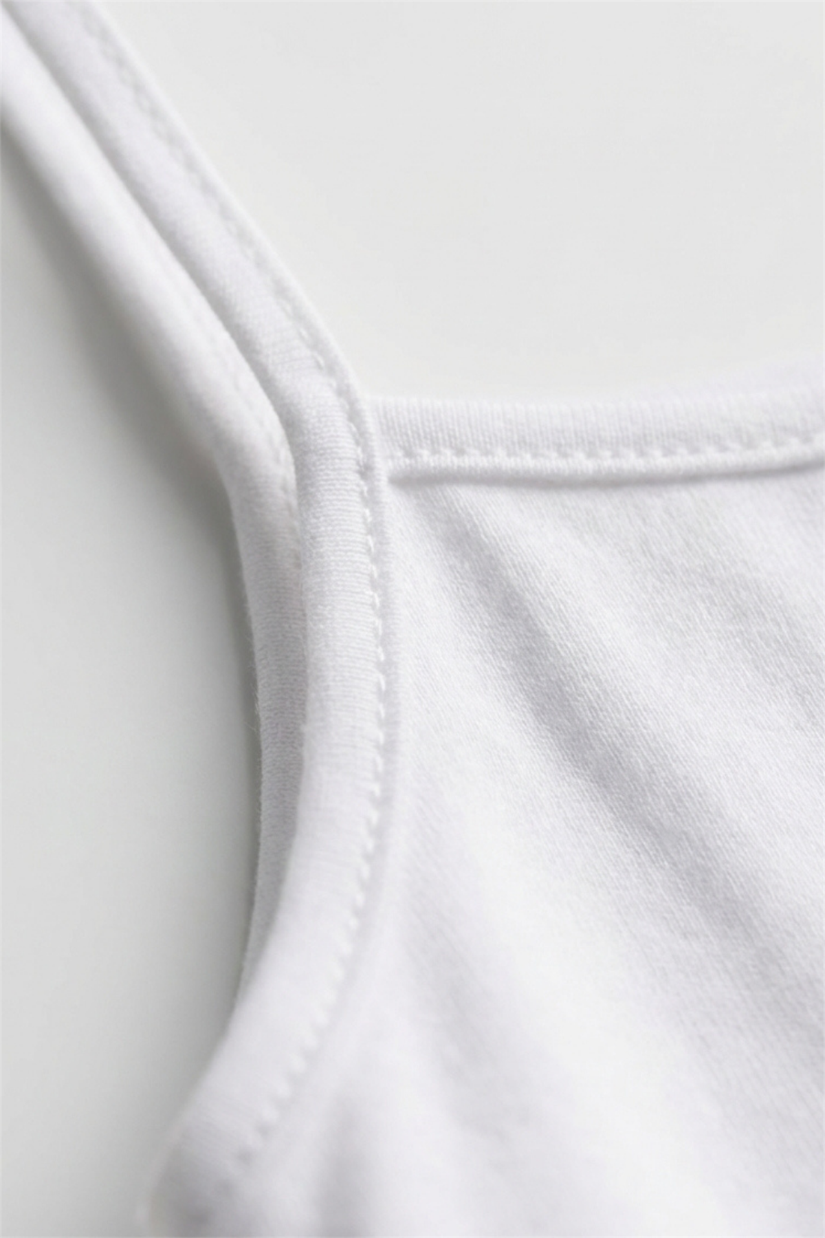 Pack Of 5 Basic Thin Strap White Girls Undershirt