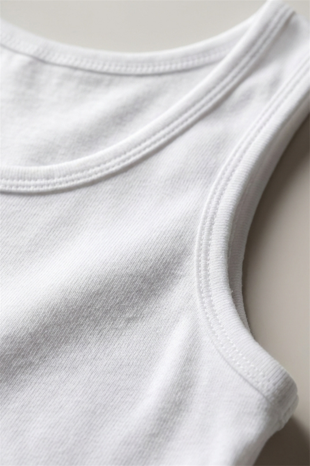 5 Pack Basic Thick Strap White Girls Undershirt