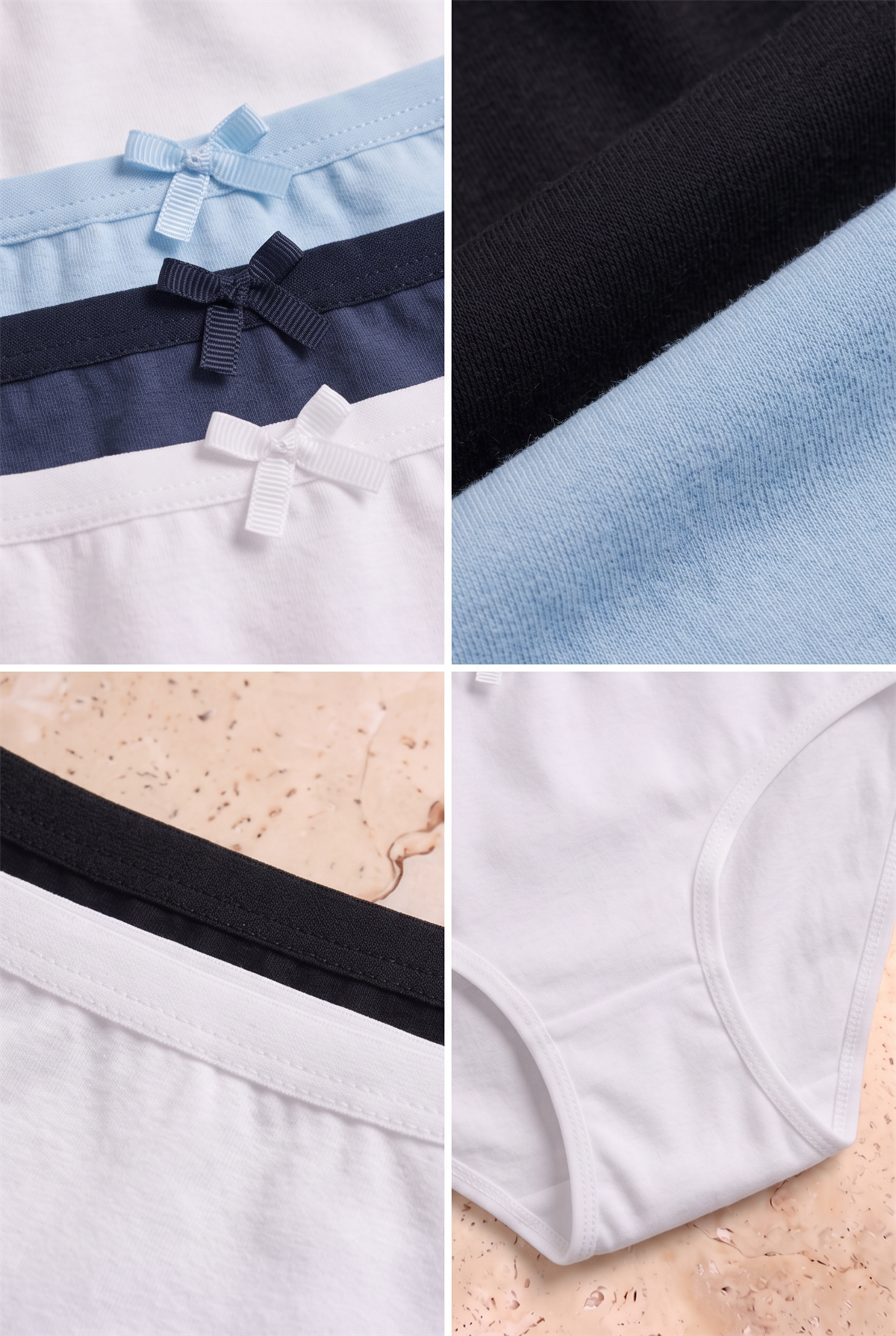 5li Paket Basic Kız Çocuk Slip Çok Renkli