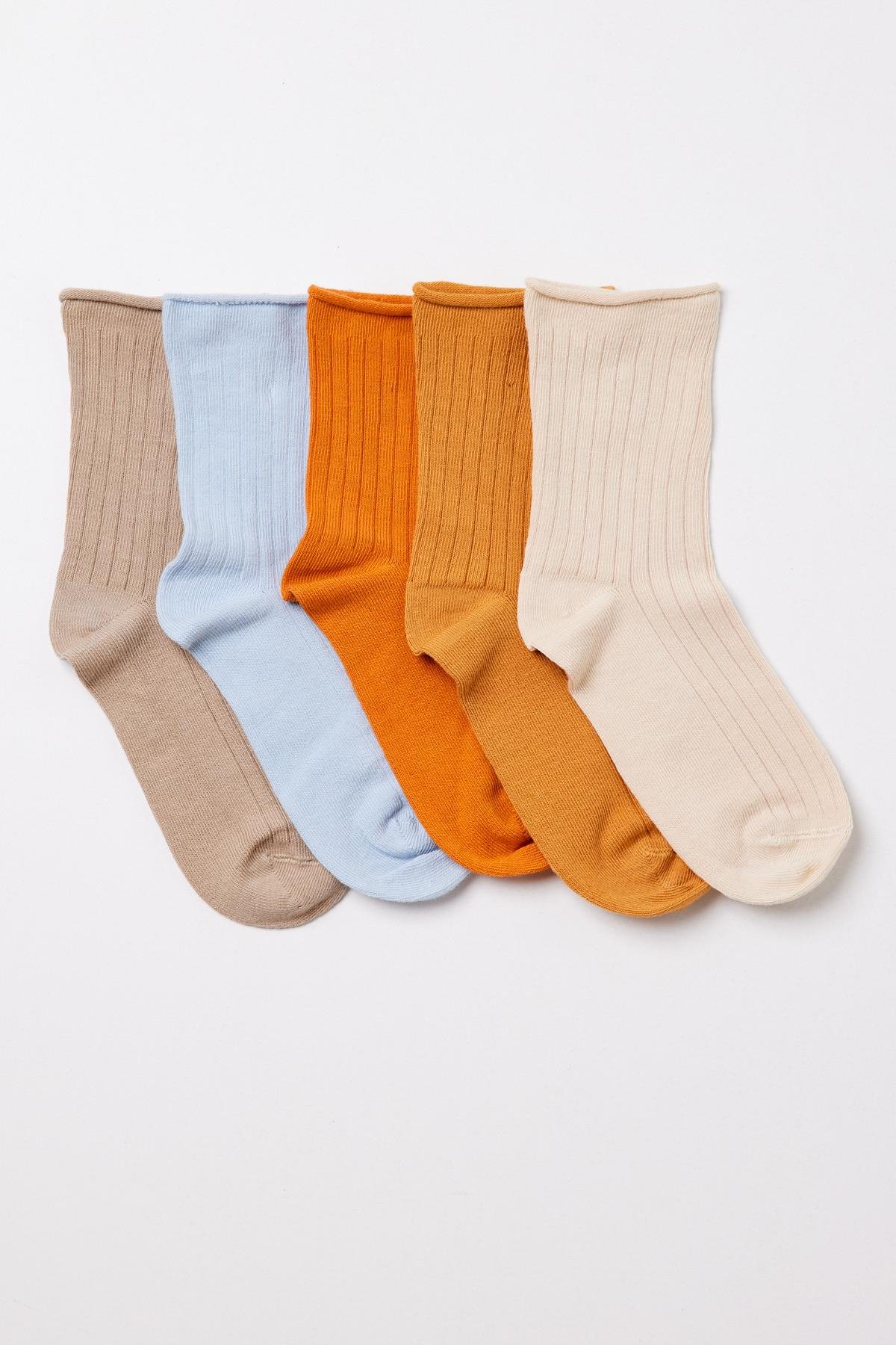5-Pack Womens Ankle Socks Mix