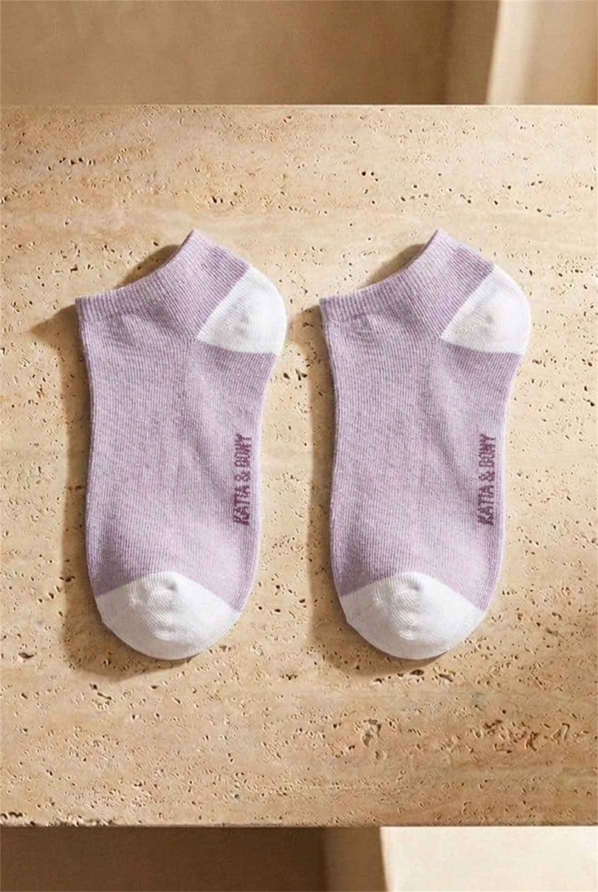 5li Paket Kadın Step Çorap Lila