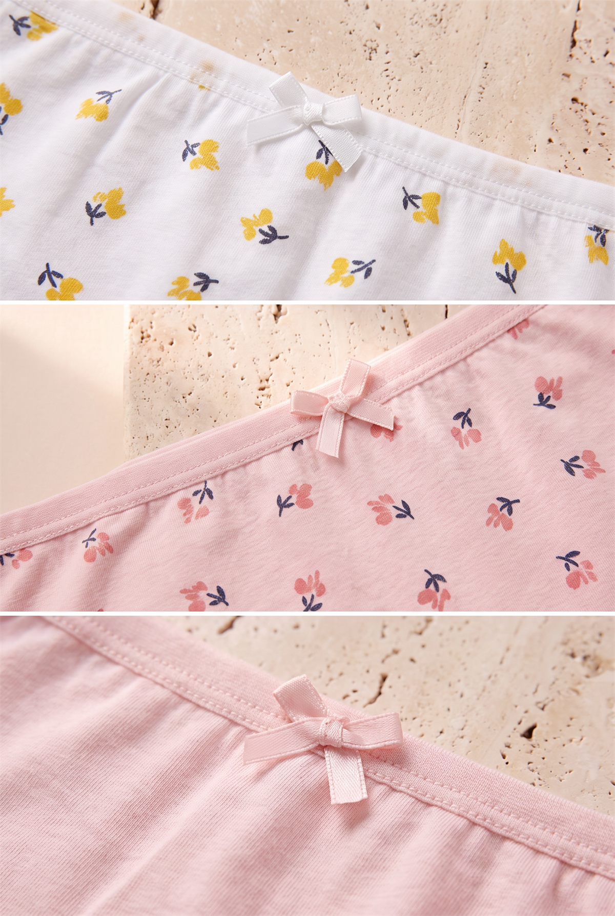 5li Paket Kız Çocuk Boxer Çok Renkli
