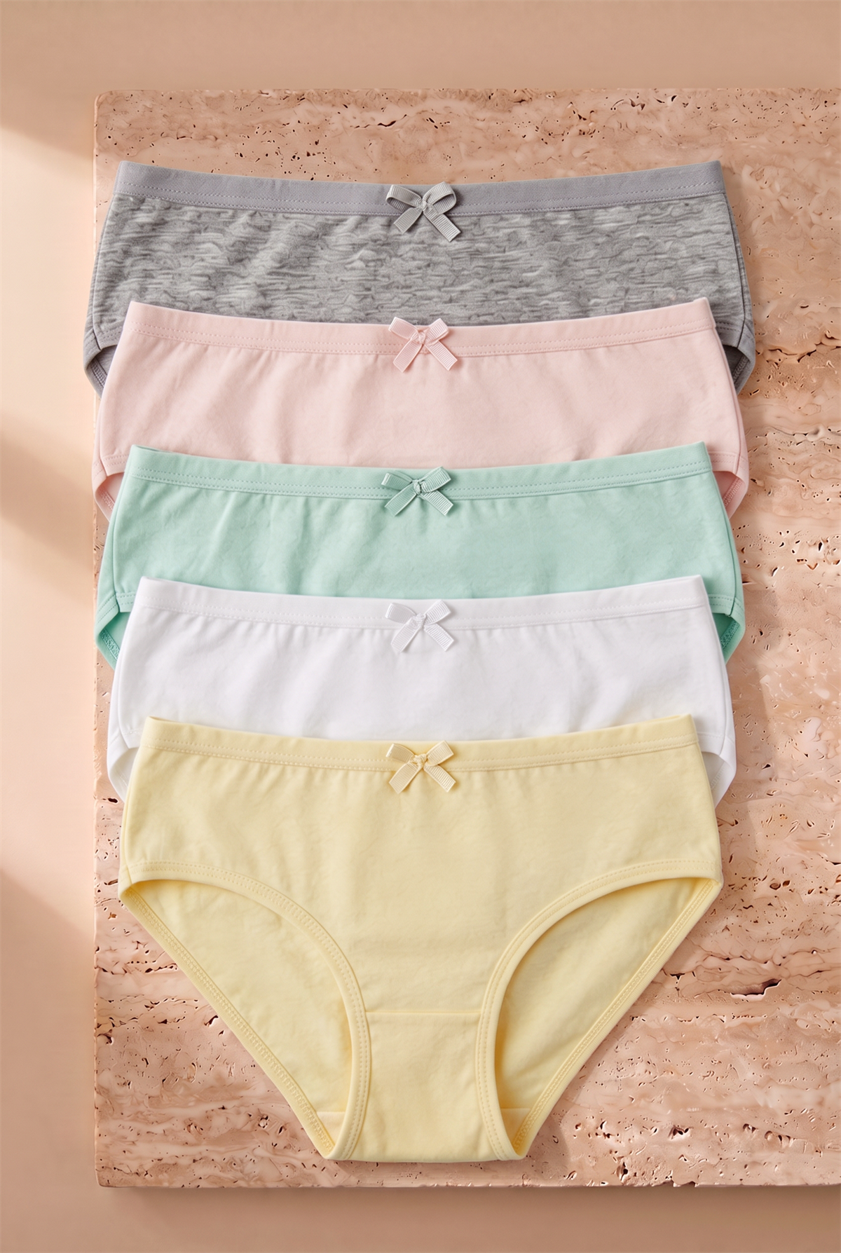 5li Paket Kız Çocuk Slip Çok Renkli